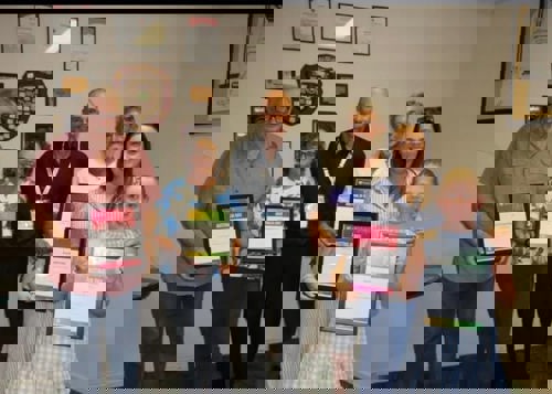 Photo Caption: Garry pictured with his Australia Day Award. Also pictured, Garry’s late mother, who also received an Australia Day Award for service to the community, many decades ago.